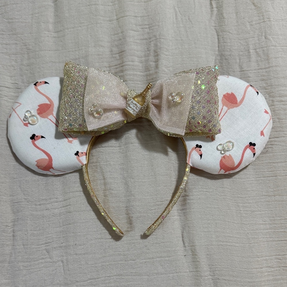 Flamingo Print Minnie Mouse Ears
